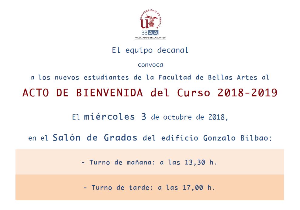 ACTO BIENVENIDA