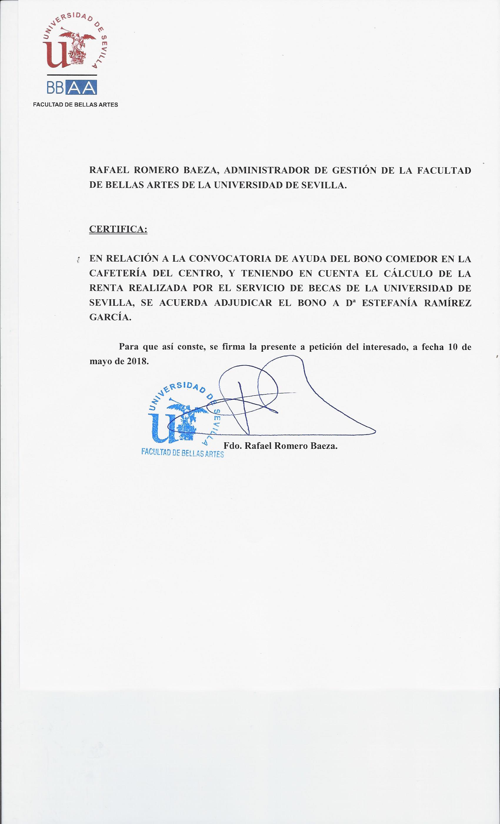 Resolución Bono Comedor
